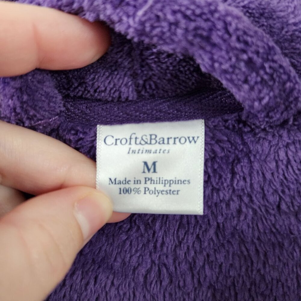 Croft & Barrow Purple Robe - Picture 3 of 9